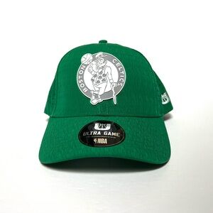 Boston Celtics Hat Cap Triflex Snapback NBA Ultra Game Mesh On Side